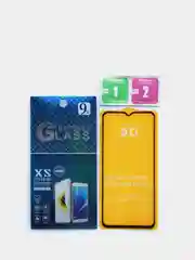 Черный защитное стекло 9D на желтой подложке для IPHONE 13PRO, защита дисплея, олеофобное