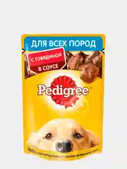 Влажный корм Pedigree для взрослых собак, с говядиной, 28 штук по 85 г