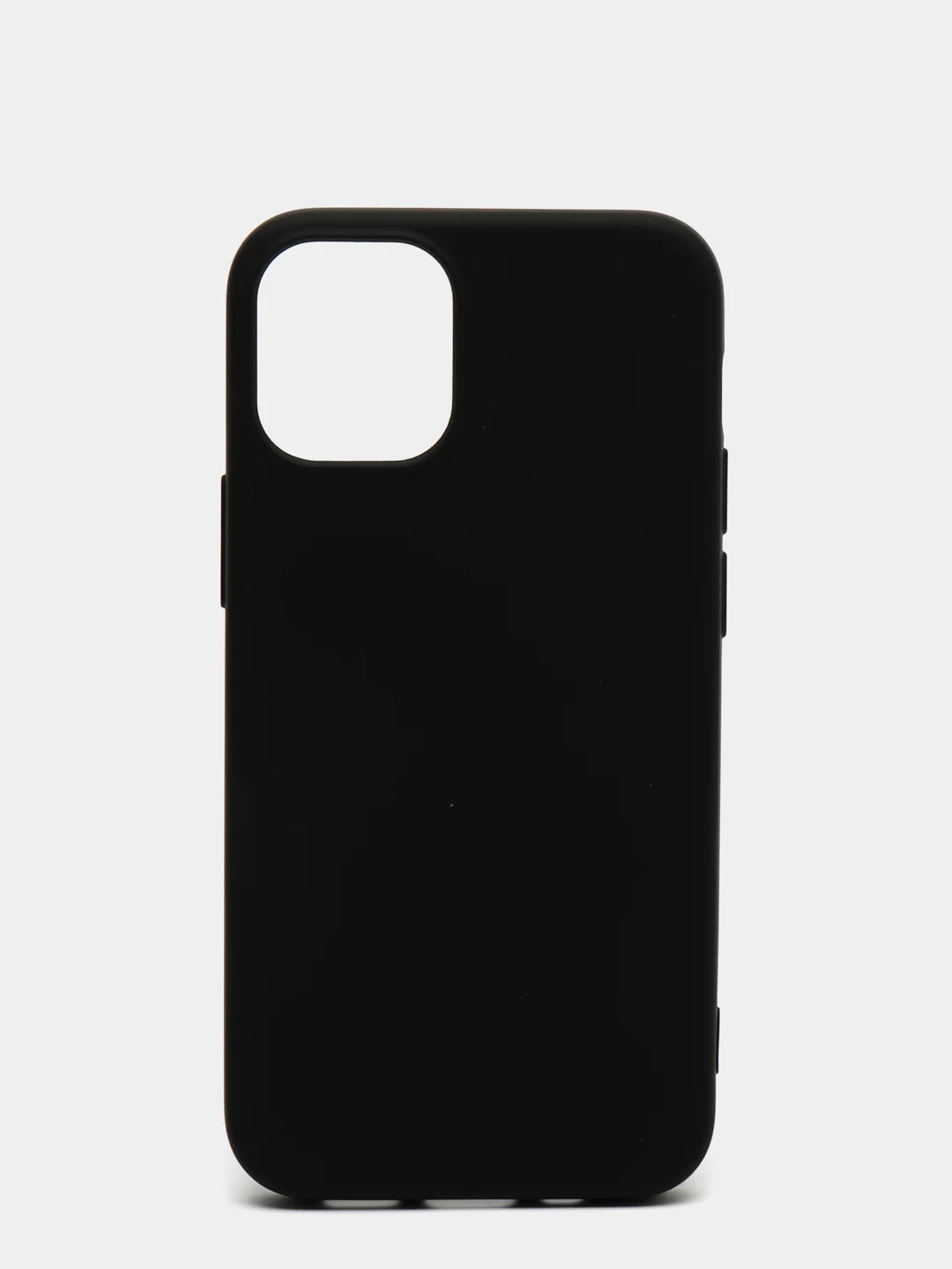 Черный чехол Apple iPhone 12 Mini, 12 Pro Max силиконовый с подкладом из микрофибры