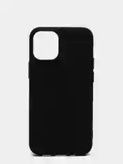 Черный чехол Apple iPhone 12 Mini, 12 Pro Max силиконовый с подкладом из микрофибры