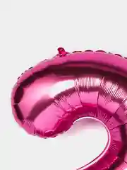 Розовый фольгированные воздушные шары цифры, 1 метр - 40 дюймов, розовые и голубые