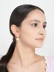 Серьги женские, со стразами, подвесные
