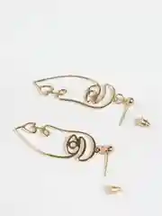 Серьги женские "Лица"