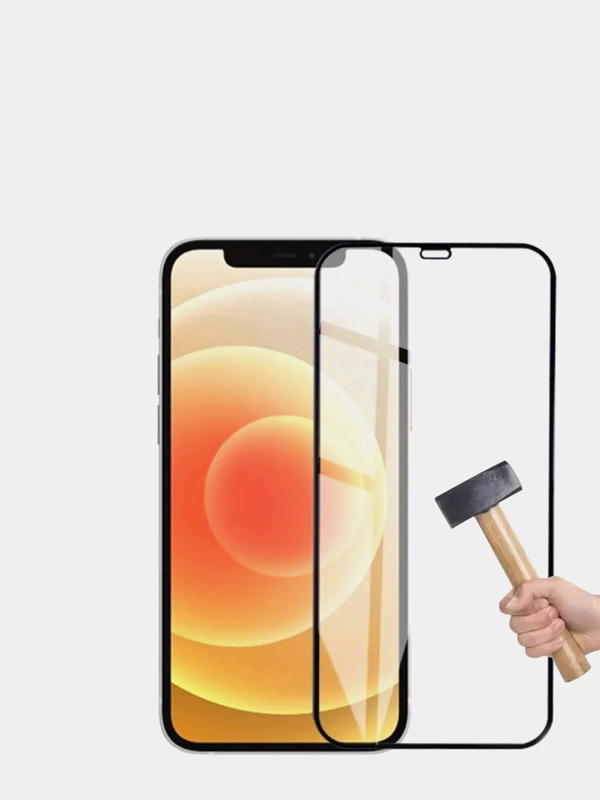 Защитное стекло 9D для Apple iPhone X/XS/11Pro, белая рамка