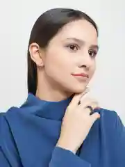 Черный кольцо женское с цветной эмалью безразмерное