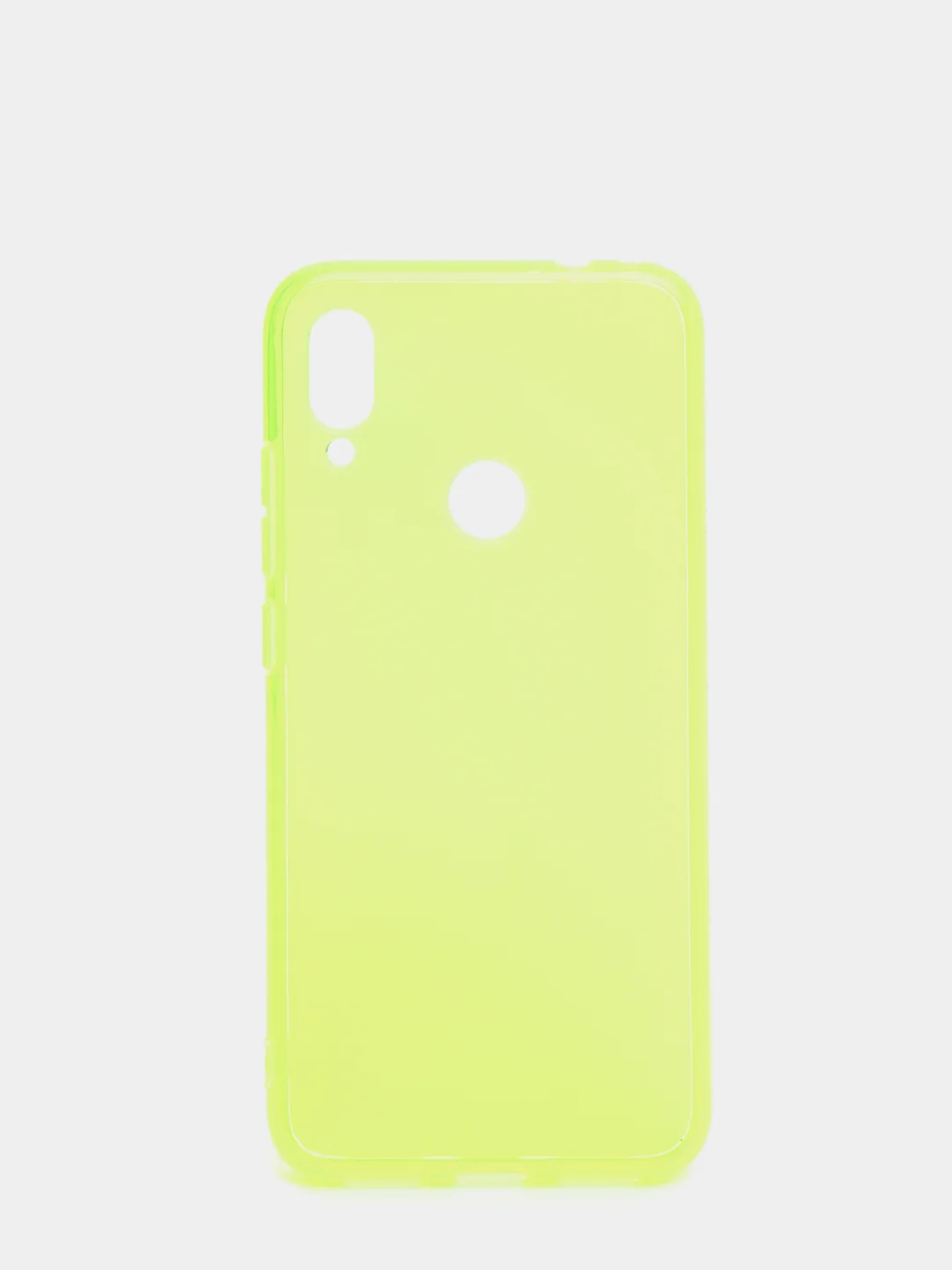 Желтый чехол прозрачный для Xiaomi Redmi Note 7 / Note 7 Pro плотный неоновый с оттенком