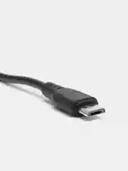 Черный кабель, Шнур, Провод, USB - microUSB, 2.4A, 1м, Denmen D01V, микро усб, микро юсб, андроид