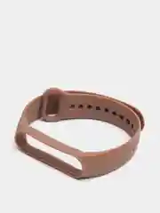 Коричневый ремешок для Xiaomi Mi Band 5 / 6 / 7, силиконовый
