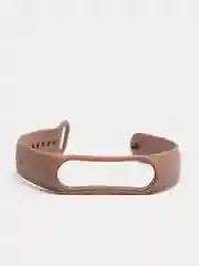 Коричневый ремешок для Xiaomi Mi Band 5 / 6 / 7, силиконовый
