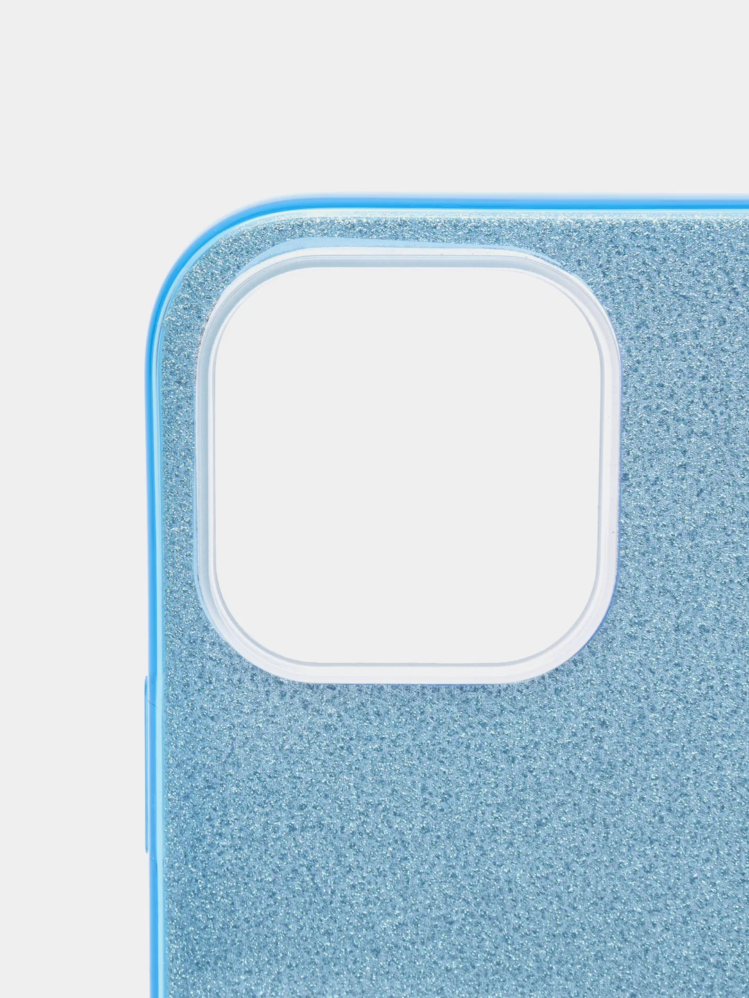 Голубой чехол блестящий для iPhone 13 Pro Max