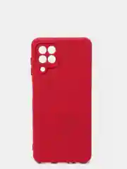 Бордовый чехол Samsung A22 4G, M22, M32 c защитой камеры и бархатом внутри