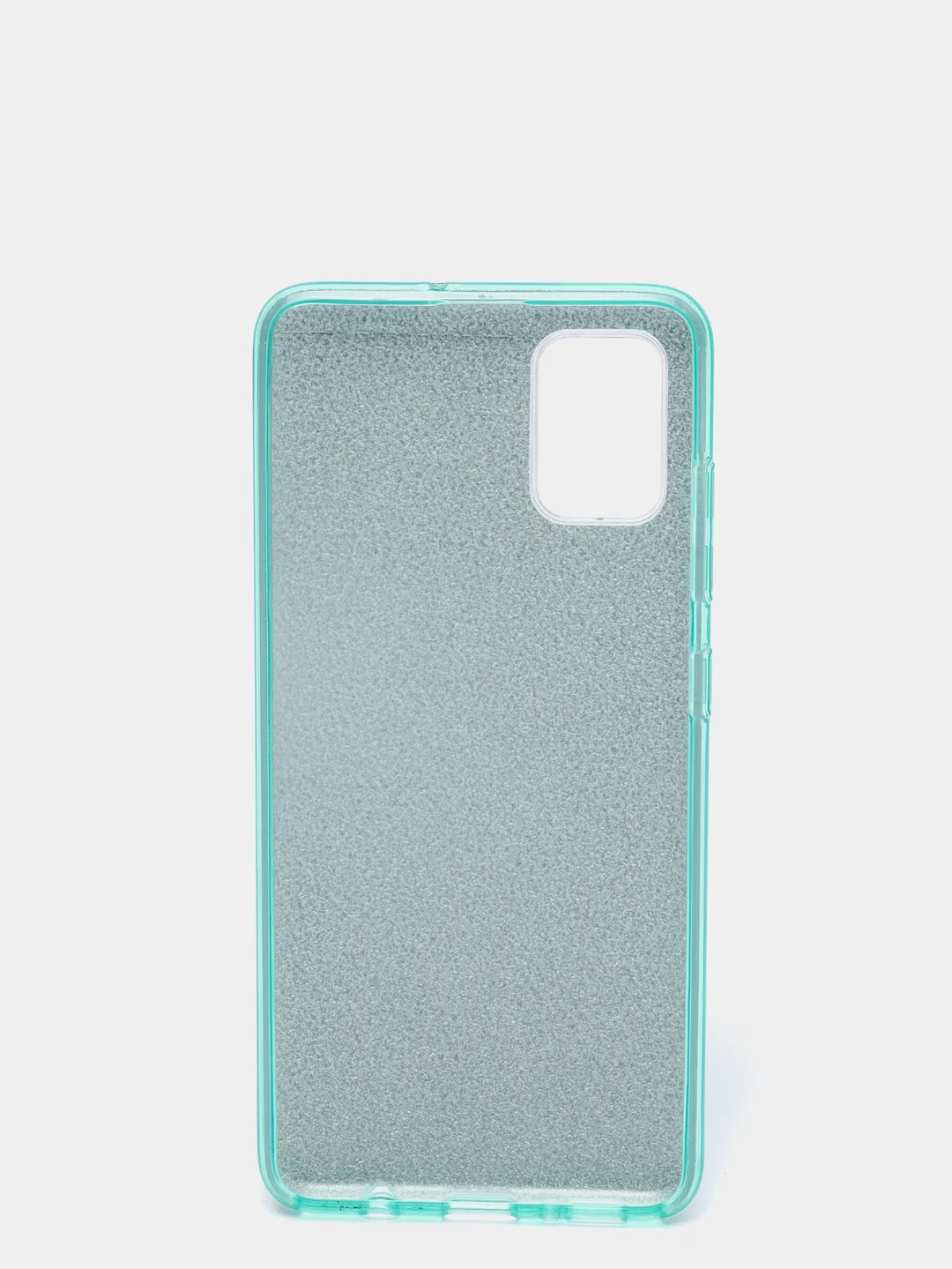 Тёмно-бирюзовый чехол блестящий для Samsung A51