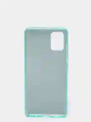 Тёмно-бирюзовый чехол блестящий для Samsung A51
