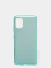 Тёмно-бирюзовый чехол блестящий для Samsung A51