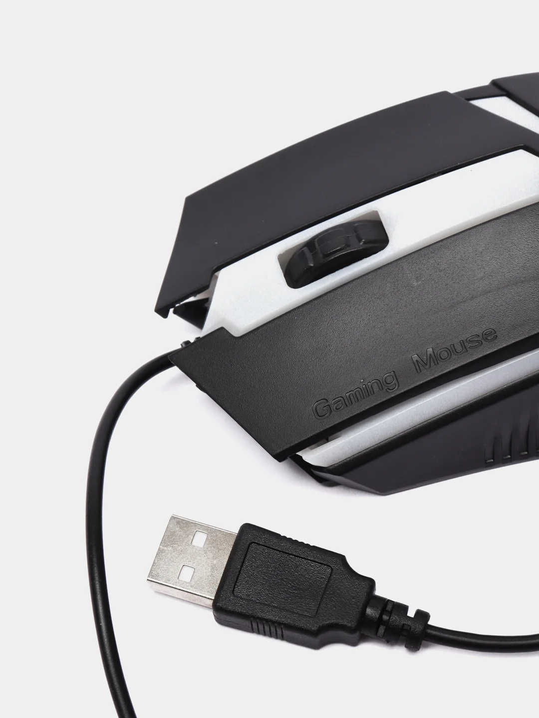 Мышь проводная игровая c подсветкой Perfeo FACE, подсветка 7 цветов, 3 кнопки, USB