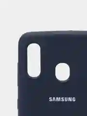 Синий чехол с бархатом внутри Samsung A20 / A30