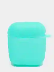 Бирюзовый силиконовый чехол для беспроводных наушников AirPods