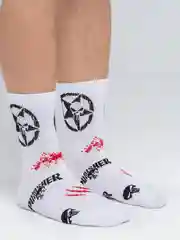 Зеленый носки мужские, с принтом