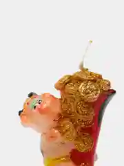 Новогодняя свеча "Бык на шляпе"
