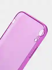 Пурпурный яркий силиконовый чехол iPhone XR, 11, 12 Mini, 12 Pro, 12 Pro Max