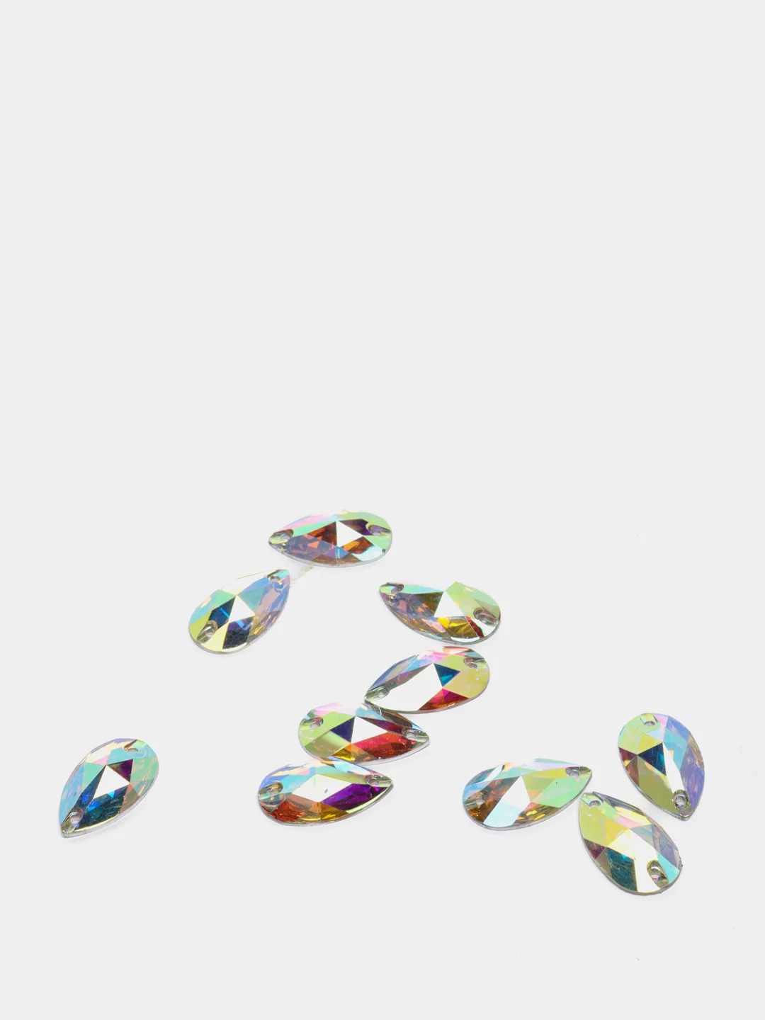 Стразы пришивные "Капля" Crystal AB