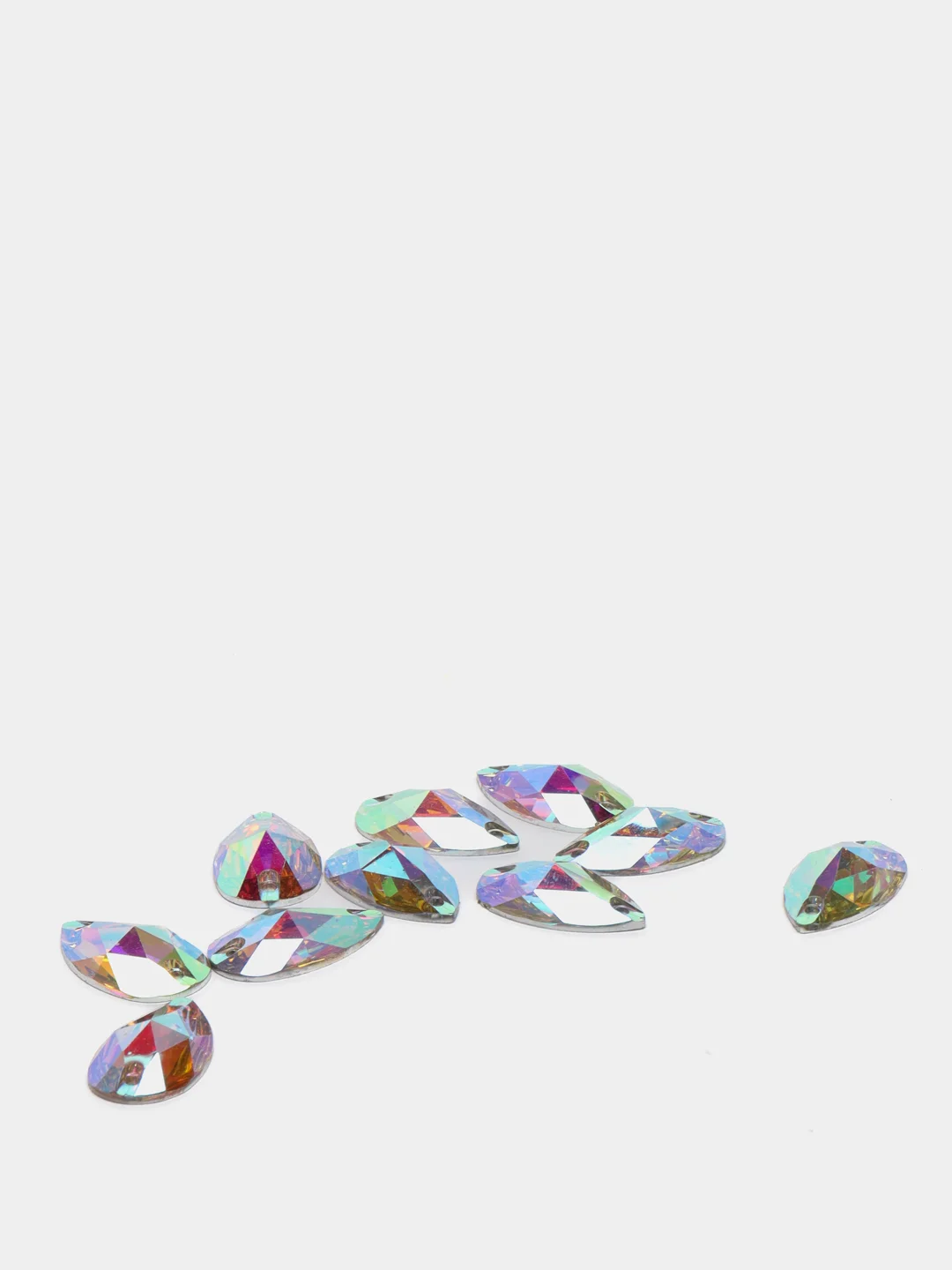Стразы пришивные "Капля" Crystal AB