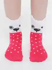 Розовый носки детские "Забавные мордашки", Conte-kids 17С-59СП