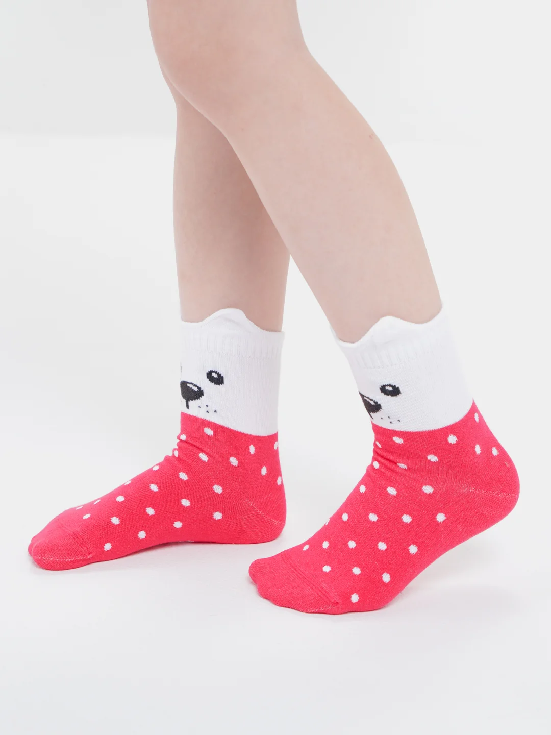 Розовый носки детские "Забавные мордашки", Conte-kids 17С-59СП