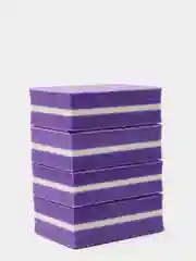 Фиолетовый баф для ногтей, мини, 50 штук