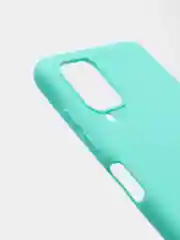 Бирюзовый чехол силиконовый на Samsung Galaxy A12, М12