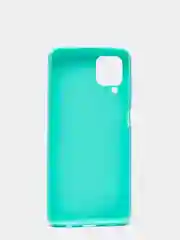 Бирюзовый чехол силиконовый на Samsung Galaxy A12, М12