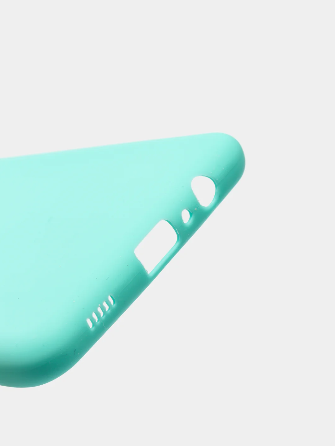 Бирюзовый чехол силиконовый на Samsung Galaxy A12, М12