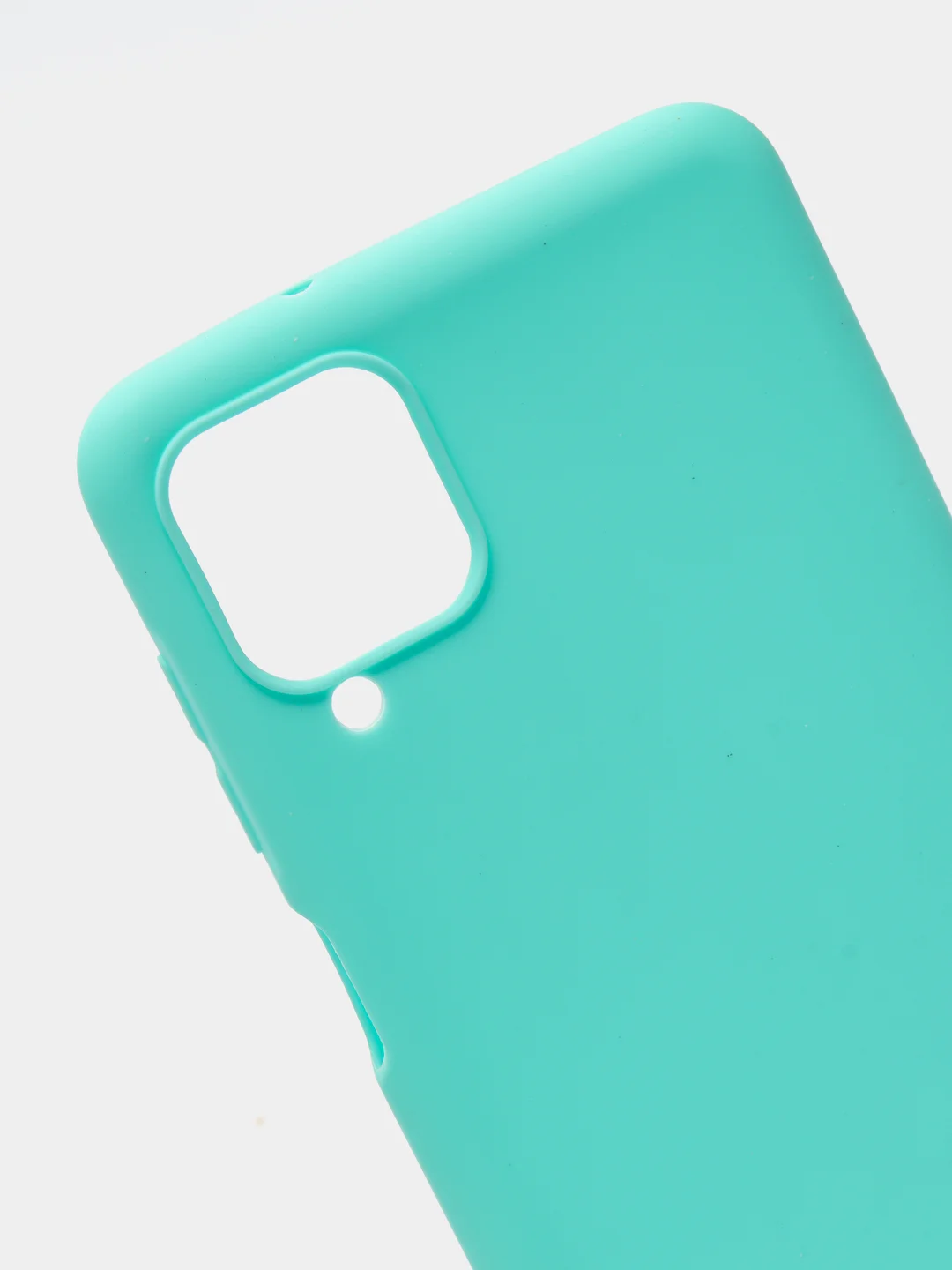 Бирюзовый чехол силиконовый на Samsung Galaxy A12, М12