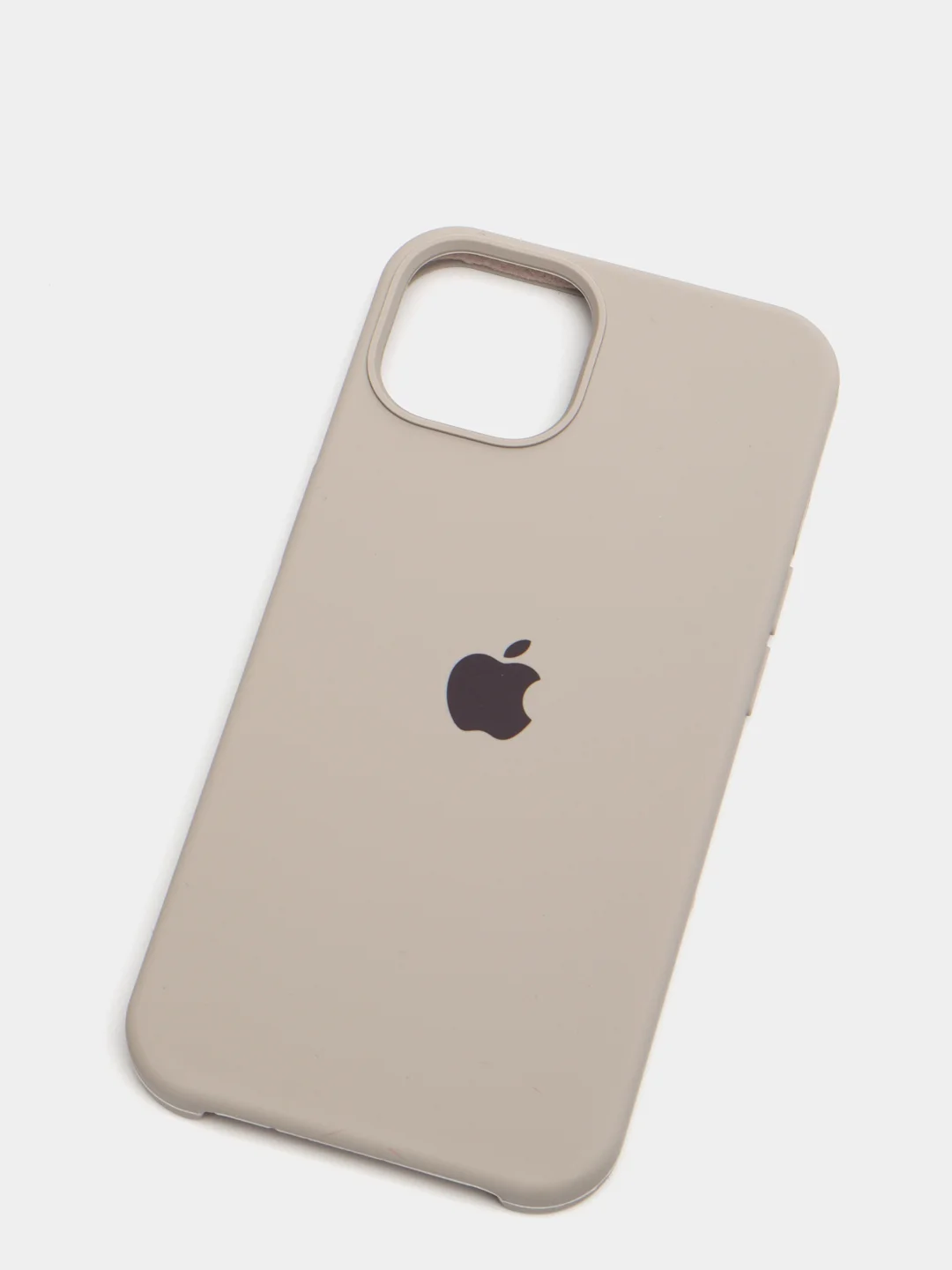 Бежевый меланж чехол Silicone Case для iPhone 13 / 13 Pro / 13 Pro Max с открытым низом