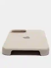 Бежевый меланж чехол Silicone Case для iPhone 13 / 13 Pro / 13 Pro Max с открытым низом