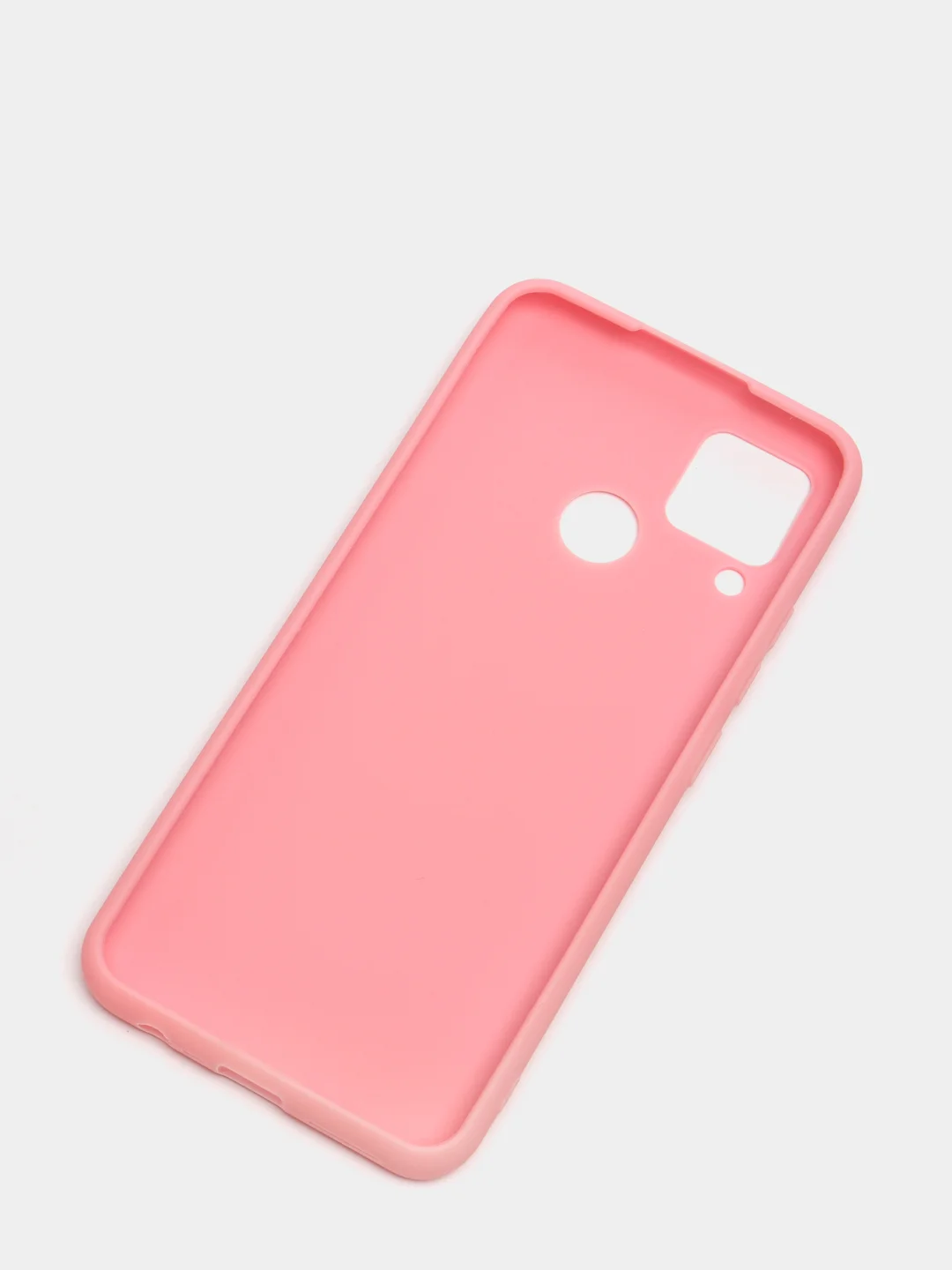 Розовый чехол для Realme C15 силиконовый