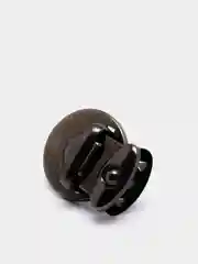 Застёжка для сумки, 2,5 х 2,5 см, цвет чёрный никель