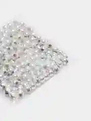 Бусины акриловые, диаметр 4 мм, серебристый