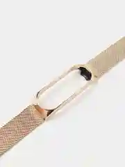 Золотой металлический ремешок для Xiaomi  Mi Band 3 и Band 4