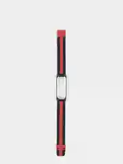 Багровый металлический ремешок для Xiaomi  Mi Band 3 и Band 4