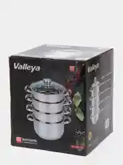 Мантоварка Valleya, 26 см, 4 уровня, 3 решетки