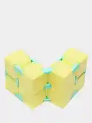 Желтый кубик-антистресс Infinity Cube (инфинити куб) игрушка-трансформер бесконечный конструктор
