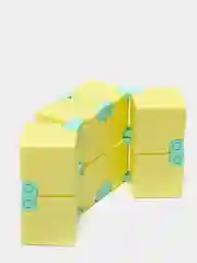 Желтый кубик-антистресс Infinity Cube (инфинити куб) игрушка-трансформер бесконечный конструктор