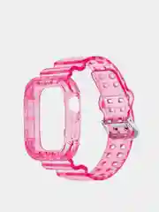 Розовый прозрачный ремешок для Apple Watch