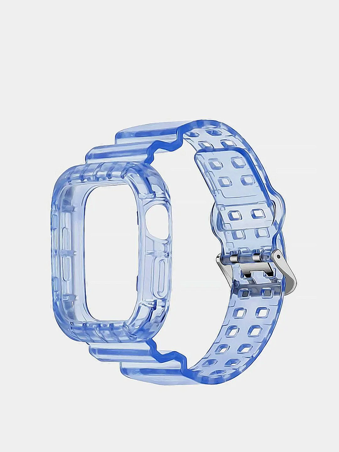 Синий прозрачный ремешок для Apple Watch