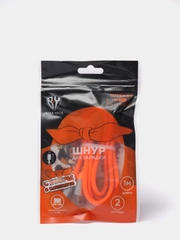 Кабель для зарядки Шнур Micro USB, 1м, 2А, стикеры в комплекте, оранжевый, пакет