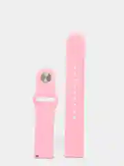 Розовый силиконовый ремешок с кнопкой для Xiaomi Amazfit Bip / Samsung / Huawei, 20 мм
