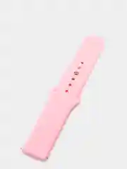 Розовый силиконовый ремешок с кнопкой для Xiaomi Amazfit Bip / Samsung / Huawei, 20 мм