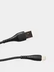 Черный кабель зарядки для iPhone 6, 7, 8, X, XS, XR, 11 USB Lightning Borofone BX37