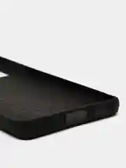 Черный чехол Samsung Galaxy S21 Ultra, Самсунг Галакси С21 Ультра плетеный силиконовый